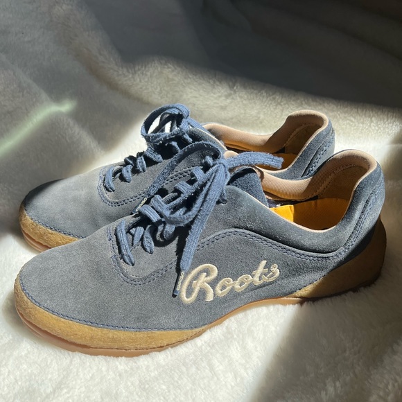 Roots suede leather tennis shoes Mens 7.5 with gum sole - Picture 4 of 7